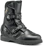 Sidi | Touring Motorcycle Boots, Professional Boots for Men MID ADVENTURE 2 GORE, Micro-Adjustable Buckles, GORE-TEX, Velcro Strap, Color Black Black [Size EU 43/US 9.5]