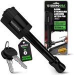 Rhino USA Trailer Hitch Lock - Patented 5/8" Locking Receiver Pin for Class V Hitches - Weatherproof Anti-Theft Lockable Pin with Dust, Mud & Gunk Protection - Used to Tow Truck, Boat, Bike