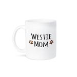 3dRose 154215_1 Westie Dog Mom Mug, 11 oz, Ceramic