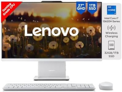 Lenovo IdeaCentre AIO Intel Core i7 13620H 27" QHD IPS 3-Side Edgeless All-in-One Desktop (32GB/1TB SSD/Win11/Office 21/5.0MP+IR Camera/3Wx2 Harman Speakers/Wireless EOS Keyboard & Mouse), F0HM0067IN