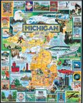 White Mountain 127 Best of Michigan Jigsaw Puzzle, Blue, 1 EA