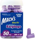 Mack's Slim Fit Soft Foam Earplugs, 50 Pair - Small Ear Plugs for Sleeping, Snoring, Traveling, Concerts, Shooting Sports & Power Tools