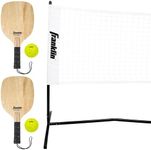 Franklin Sports Half Court Size Pickleball Net by Franklin Pickleball - Includes 10ft Net, (2) Paddles, and (2) X-40 USA Pickleball Approved Pickleballs