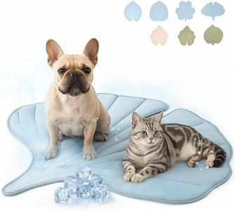 Vagascape Dog Cooling Mat - Large Leaf Shaped, Washable, Non-Slip, Summer Pad for Dogs and Cats, Durable Cotton, Lightweight