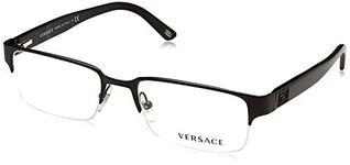 Versace Women's Modern Prescription Eyewear Frames, Matte Black, 53-18-140