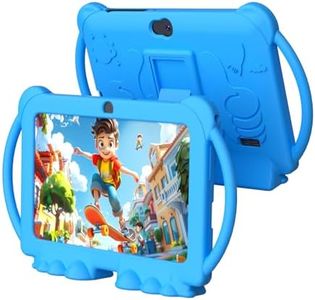 Kids Tablet, 7 inch Tablet for Kids 4GB+32GB Supports 1TB expansion Android Preinstalled Parental Control Children Education Toddler Tablets with Dual camera Bluetooth WIFI6 Shockproof Kickstand Case