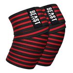 STEIGEN FITNESS-SF Weight Lifting Knee Support Wraps for Squats,Gym, Weight Lifting, Cross fit, Gym Workout