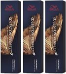 Wella Koleston Perfect Me+ KP Pure Naturals 8/0 Light Blonde hair colour, pack of 3.