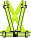 IDOU High Visibility Reflective Safety Vest, Lightweight,Adjustable & Elastic, Hi Vis Running Gear for Walking,Cycling,Construction Workers,Men,Women