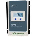 EPEVER MPPT 40A Solar Charge Controller 12V 24V Auto, 40 amp Solar Charge Regulator MPPT Automatically Identifying System Voltage, for Lead-Acid Lithium Batteries and Load Timer Setting