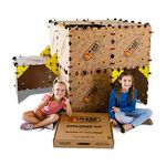 Make-A-Fort Explorer Kit - Build Big Forts for Kids - Endless Play for Ages 4 and Up. Fun for The Whole Family - Build Incredible Forts, Mazes, Tunnels, and More - Durable, Reusable, Made in USA