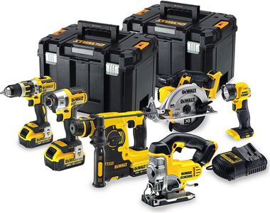 DEWALT 18V Cordless Power Tool Kit – 6-Piece Set