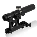 ToopMount 3.5x18 Mosin-Nagant Optic Scope, 3 Post Reticle, 1300G’s Shockproof, Aluminum Black Viewfinder