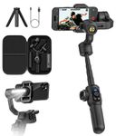 Professional Gimbal Stabilizer for Smartphone,Built-in 18CM Extension and Powerful Fill Light,360°Inception,Face&Object Tracking stabilizer,3-Axis Gimbal for iPhone& Android-AOCHUAN Smart S2