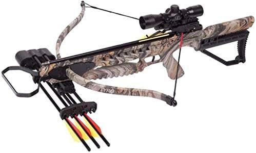 CenterPoint Tyro 4X Recurve Crossbow Package With 4x32mm Scope, Camo