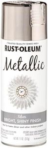 Rust-Oleum Specialty Metallic Silver Spray Paint 312g - Bright Reflective Finish, Fast-Drying for Indoor Decor on Wood, Metal, Plaster & Ceramic, Real Metal Leafing Flakes