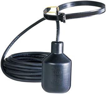 Little Giant CFST 115/230 Volt Control Float Switch (Plugless) for Control Panels and Alarms with 20-Ft. Cord, Black, 950267