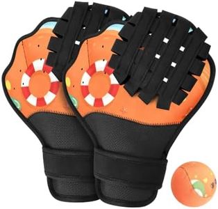 2 Water Baseball Gloves and Ball,Soft Catch Water Glove Set for Pool Game