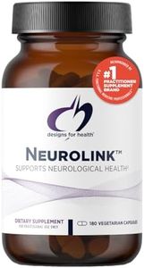 Designs for Health Neurolink - L-Tyrosine, GABA, 5-HTP, Inositol + Taurine Supplement - Designed to Support Mood, Neurological + Cognitive Health - Non-GMO (180 Capsules)