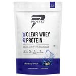 Protyze Anytime Clear Whey Protein Isolate | 24 g Protein/Scoop | 7.2 g BCAA | Gluten-Free | Low Carb | Light and Refreshing | Muscle Growth & Recovery (15 Servings, Blueberry Crush)…