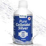 Naka Platinum Pure Colloidal SILVER 10 ppm 20% SUPER Extra BONUS Size - 900 ml (750+150 FREE)