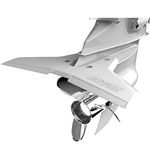 STINGRAY HYDROFOILS - Classic Senior 2 Hydrofoils for 40-300 hp (White) - Stabilizer Fins for Outboard/Outdrive Motors - Made in The USA