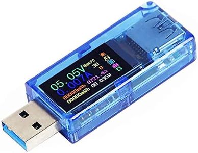 MakerHawk USB 3.0 Tester, USB Power Meter, 3.7-30V 0-4A Voltage Tester Multimeter, USB Current Meter Tester, IPS Color Display Voltmeter Ammeter, USB Charger Tester AT34