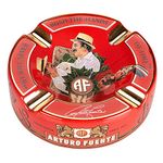 Limited Edition Large 8.75" Arturo Fuente Porcelain Cigar Ashtray Red