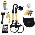 TRX All-in-One Suspension Trainer Bundle - Seasoned Gym Enthusiast, Includes TRX Training Club Access, XMount Wall Anchor, 4 Exercise Bands & Shaker Bottle