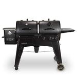 Pit Boss PB1230G Wood Pellet and Gas Combo Grill, Black