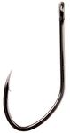 Gamakatsu 225915 Big River Bait Open Eye NS Hook (25 Pack), Size 5/0, Black