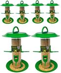 Amijivdaya Large Bird Food Feeder with hut Both Side Pack of 6