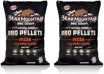 Bear Mountain BBQ 100 Percent All Natural Hardwood Pecan Mild Sweet Flavor Smoker Pellets for Outdoor Wood Pellet Grill (2 Pack)