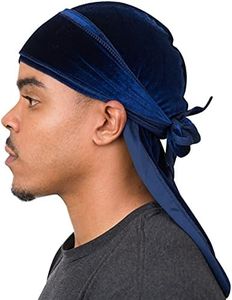 Veeta Superior Velvet Durag - Soft for Men & Women, Long Double Wide Straps, Silky Liner, Triple Stitched