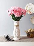 Fourwalls Beautiful Decorative Artificial Carnation Flower Bouquet for Home décor (50 cm Tall, 18 Flower Stems, Light/Pink)