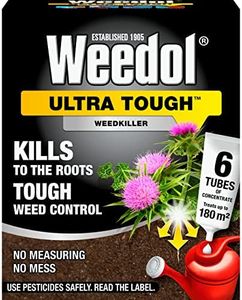 Weedol Ultra Tough Weedkiller, Concentrate Tubes, 6 Pack