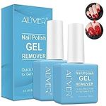 Gel Polish Remover for Nails, Gel Nail Polish Remover Soak-Off Gel Polish - Quickly&Easily Remove Nail Polish Within 3-5 Minutes, No Need Tin Foil & Don't Hurt Nails, Professional Non-Irritating Gel Nail Polish Remover (BLUE2PACK)