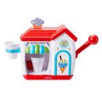 Nuby Ice Cream Shop Bubble Machine, Bath Toy for Toddlers from 3 Year Olds and Older. Foam Cone Ice Cream Maker Bath Wall Toy, Red