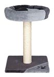 TRIXIE Tarifa 20.5-in Cat Tree for Kittens, Sisal Scratching Post Topped with Padded Platform, Gray/Black