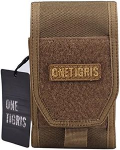 OneTigris Large Smartphone Pouch for 5.5" Phone with Otterbox or Survivor Case (Coyote Brown)