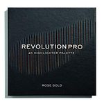 Revolution Pro 4k Highlighter Palette, Rose Gold, 16g