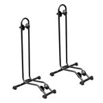 BIKEHAND Bicycle Floor Type Parking Rack Stand - for Mountain and Road Bike Indoor Outdoor Garage Storage Pack of 2