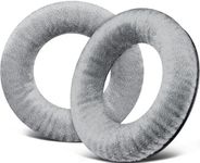 SOULWIT Velour Ear Pads Cushions for Beyerdynamic DT770/Pro DT880/Pro DT 990/Pro DT1770 DT1990, Earpads for DT440/DT550/DT790/DT797/DT831/DT860/T70/T90/T5P/MMX300/TYGR 300R/HS200/HS400 - Silver