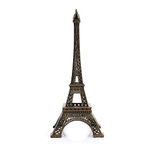 Nikou Eiffel Tower Architectural, Bronze Tone Paris Eiffel Tower Figurine Statue Vintage Alloy Model Decor(25cm)