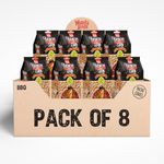 Krunchy Corn Snack–BBQ Flavor | Original Roasted & Salted Non-GMO & Gluten Free Corn Nuts | Crunchy Snack for Lunchbox,Office,Parties & On-the-Go | Chips & Crackers Alternative Pack of 8 (3.52 oz / 100 gm each)