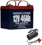 Dakota Lithium – 12V 46Ah LiFePO4 Deep Cycle Battery – 11 Year USA Warranty 2000+ Cycles – For Trolling Motors, Fish Finders, Ice Fishing, Marine, and More – Charger Included