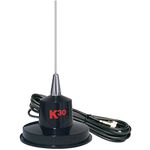 K40 Model K-30 35" Magnet Mount Stainless Steel CB Antenna - 300 Watts, Black