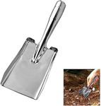 Garden Shovel, Garden Trowels Hand Tool, Stainless Steel Garden Trowel, Bend-Proof Small Shovels for Digging, Spade Shovel Garden Shovels for Planting, Gardening Tools for Kids, Women (Square)