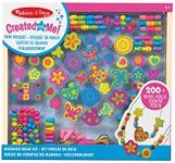 Melissa & Doug Bead Bouquet Necklace Making Kit | Wooden Beads for Jewellery Arts and Crafts Kids Age 6 Friendship Bracelet Girls or Boys 5 Year Old Gifts, Wooden Bead Bouquet