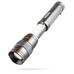 NEBO Franklin Slide 500 Lumens - Black LED Rechargeable Flashlight & Work Light - 7 Lighting Modes with Magnetic Base